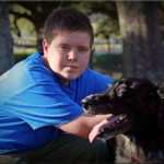 Cole Amyx, inventor of Slobber Dog Toys - Picture from his website, www.slobberdogtoys.com